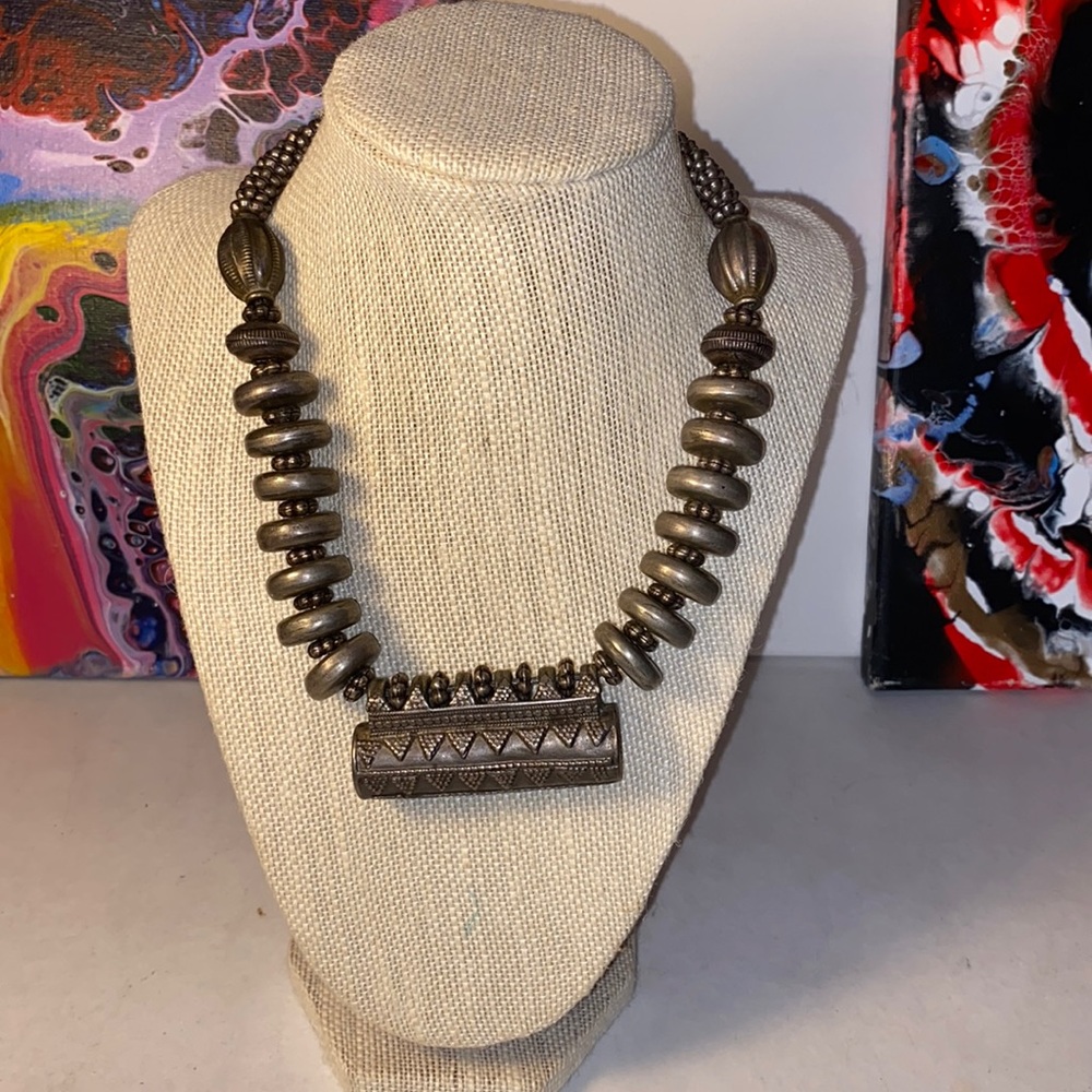 Silver necklace 17 inches long